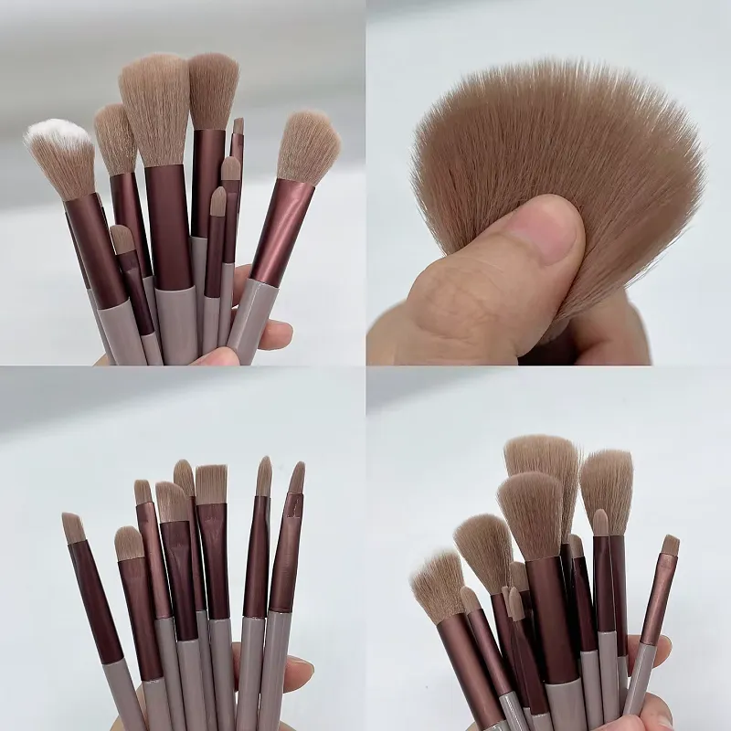 13/15 PIÈCES Ensemble De Pinceaux De Maquillage Ombre À Paupières Fondation Femmes Brosse Cosmétique Fard À Paupières Blush Beauté Doux Maquillage Outils Sac