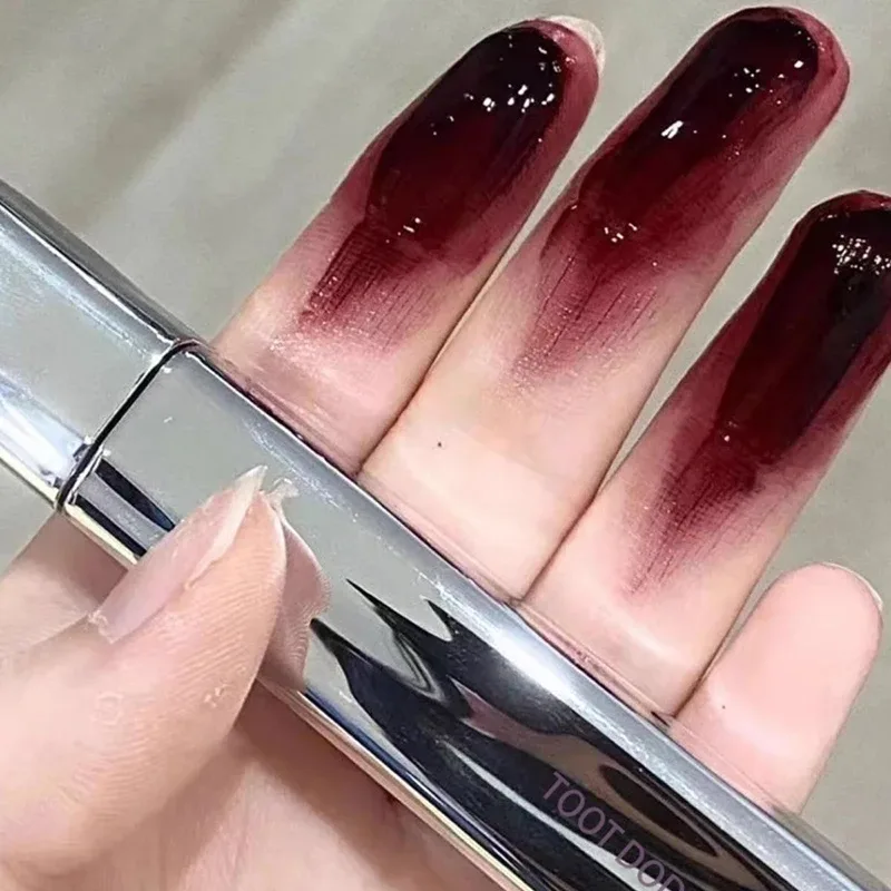 Silver Tube Five-color Clear Water Gloss Lip Gloss Moisturizing Mirror Crystal Jelly Lip Glaze Watery Texture Lip Tint Makeup — image 5