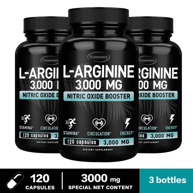 L-Arginine 3000 mg – pour la force énergétique et le soutien de l'endurance pendant l'exercice | Masse musculaire sans OGM — image 11