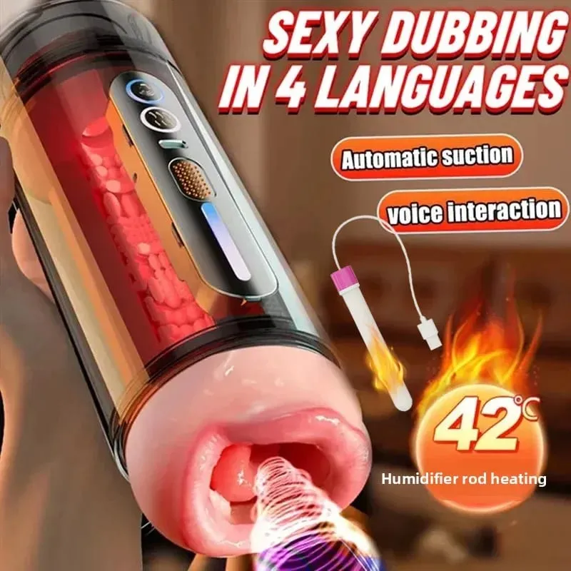 Perlengkapan Mainan Seks Vagina Saku Suara Vagina Tenggorokan Dalam Bergetar Saluran Realistis Penetrasi Berkepala Ganda Pria Otomatis 18 + — image 2