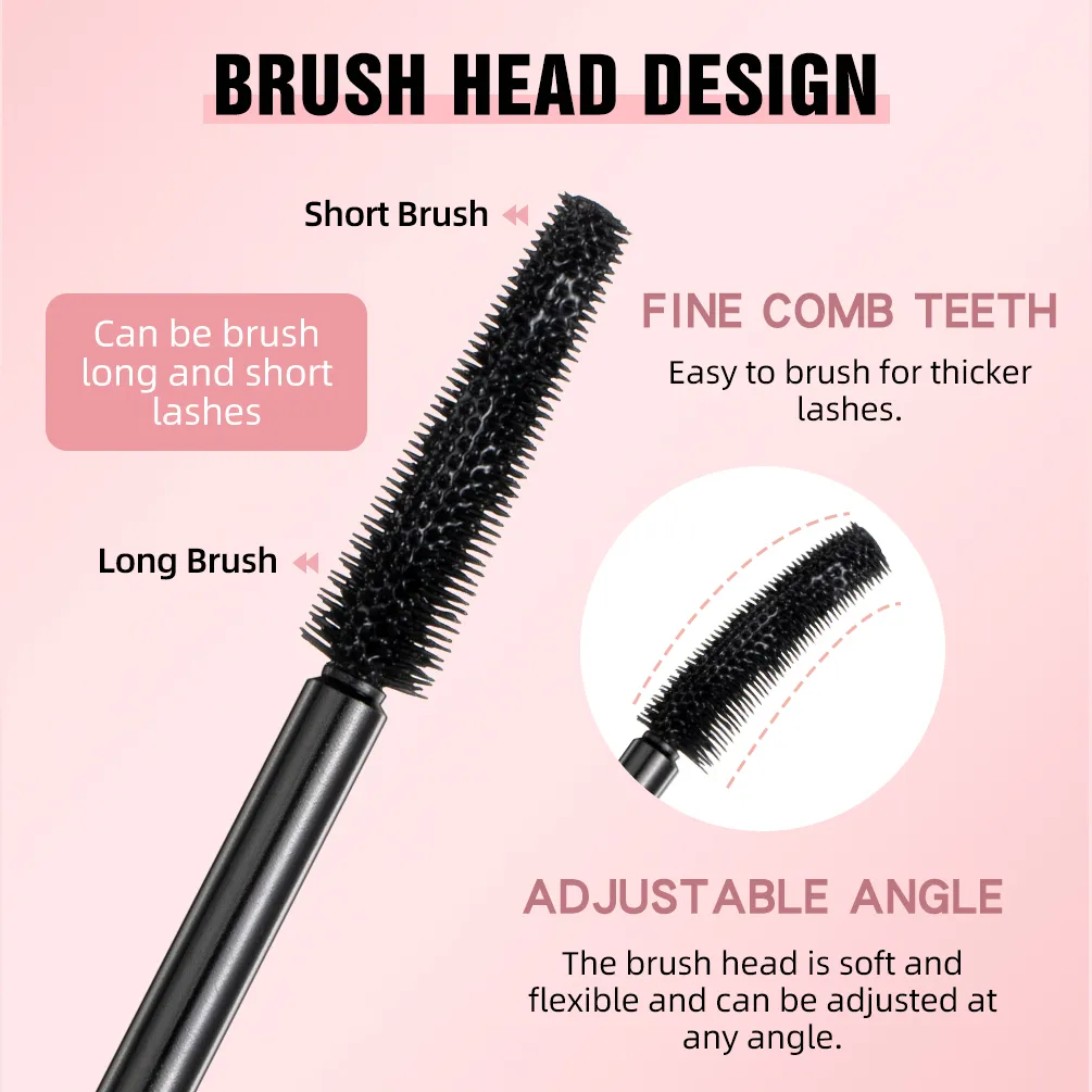 Mascara allongeant les cils, imperméable, longue durée, soyeux, noir, Extension de cils, maquillage, beauté des yeux, cosmétique coréen — image 5