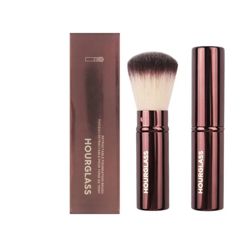 1pc Hourglass Powder Contour Berus solek Pemerah Pipi Bedak Berus solek pemegang logam Concealer Bronzer high end dengan kotak — image 19