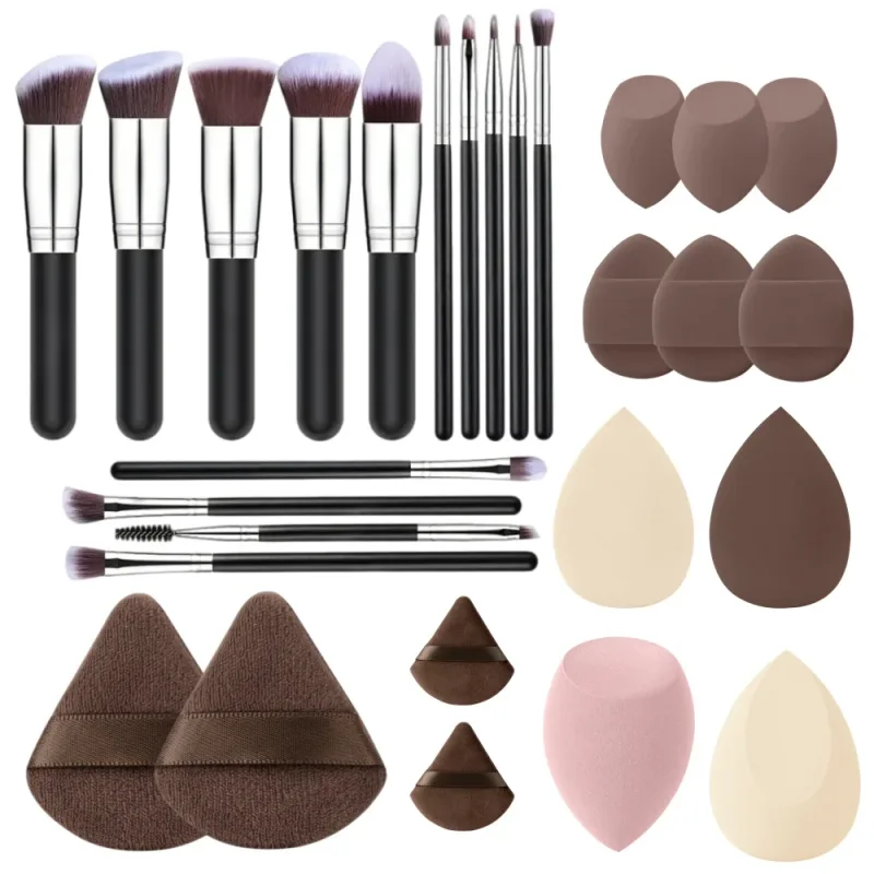 전문 14PCS 메이크업 브러쉬 세트 소프트 푹신한 파운데이션 아이 섀도우 컨실러 블렌딩 블러쉬 브러쉬 가부키 여성 미용 도구 — image 15