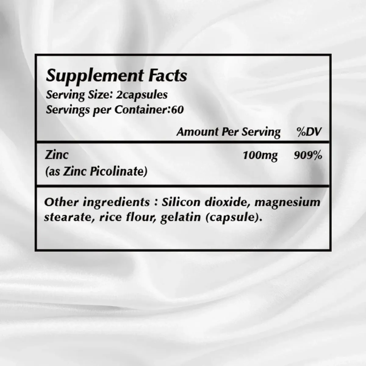 Capsule di zinco picolinato - Aumenta il supporto immunitario, il sonno e l'energia — image 2
