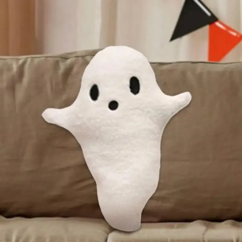 Hantu Stuffed Animal Halloween Ghost Doll Toy Stuffed Plushie Kartun Lembut Stuffed Animals Hantu Lucu Dekorasi Rumah Mainan Mewah — image 4