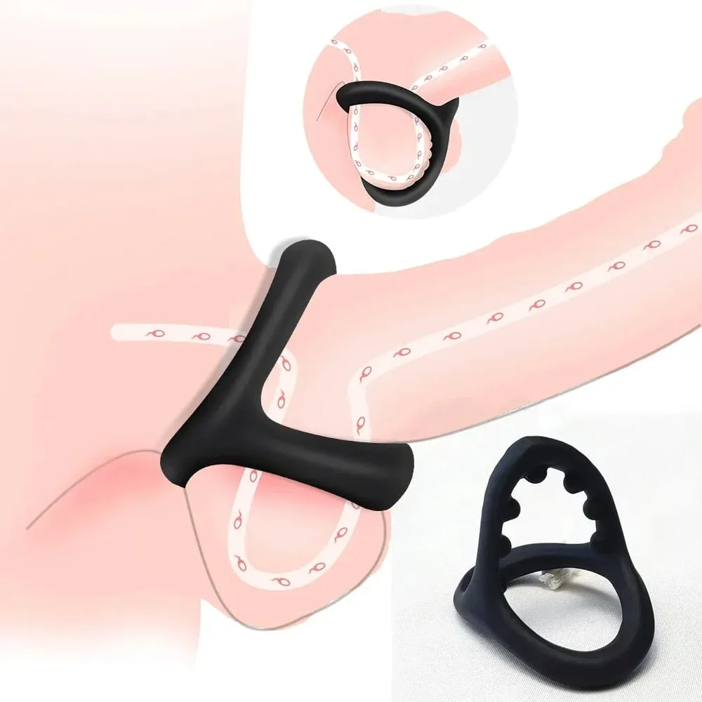 Forsinket ejakulation Penisringe Mandlige Pik Erektion Båre Extender Erotiske Cockringe Sexlegetøj til mænd BDSM-legetøj — image 1