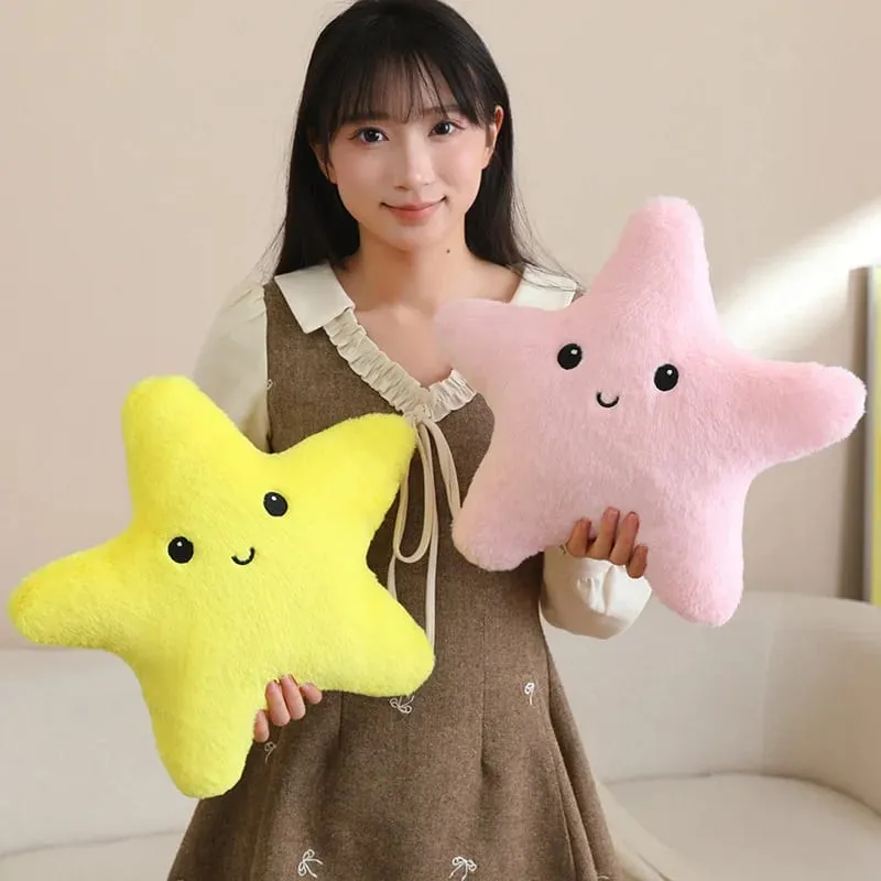 35/40 ซม.ปลาดาว Star Plush หมอนตุ๊กตายิ้ม Happy Sky หมอนที่มีสีสันตกแต่งเบาะสำหรับเก้าอี้โซฟากลับสนับสนุนของขวัญ — image 3