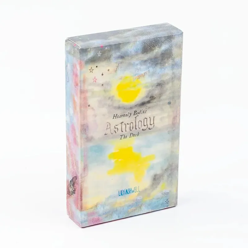 Heavenly Bodies โหราศาสตร์ 51-ดาดฟ้า Fate Divination ไพ่ทาโรต์ FortuneTelling เกมกระดานปาร์ตี้ Oracle ชุด 10.4x6.1 ซม.