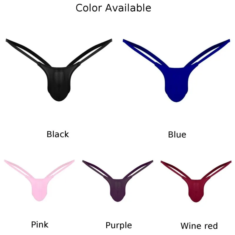 울트라 얇은 게이 남성 끈 팬티 g-문자열 원활한 남성 Jockstrap 마이크로 T 백 속옷 남성 문자열 비키니 수영복 파우치 언더 팬츠 A50 — image 9