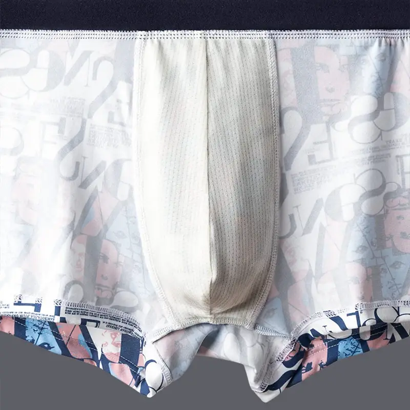 MiiOW 4Pcs Man Underwear Boxers Men's Panties Breathable Polyester Innerwear Sexy Men Underpants Boxershorts Antibacterial — image 11