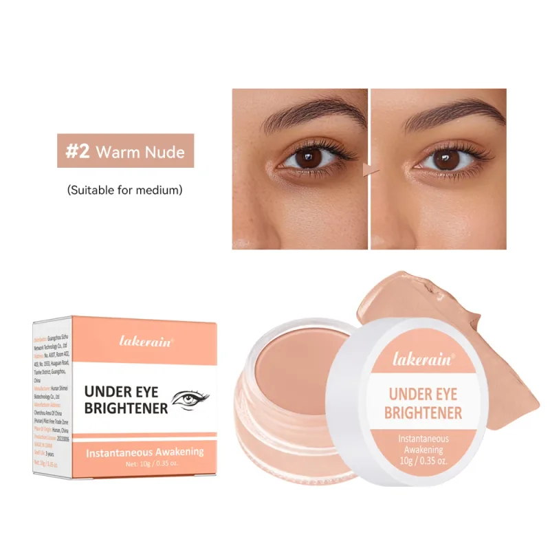 Lakerain Under Eye Brightener Concealer Cream Crema idratante illuminante Concealing Evidenziazione Copertura Cosmetici per la correzione del colore