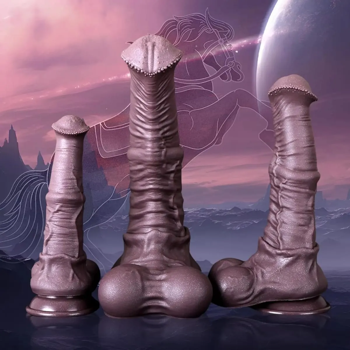 ขนาดใหญ่พิเศษม้าDildo 3.2 ''เส้นผ่านศูนย์กลางมอนสเตอร์ใหญ่Dildosพร้อมถ้วยดูดสำหรับAnalสัตว์แฟนตาซีของเล่นสำหรับผู้หญิงผู้ชายเกย์ 18 — image 4