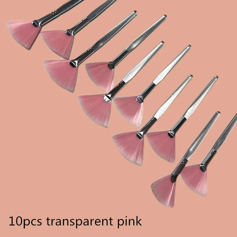 10/20/50pcs Fan Shape Foundation Makeup Brushes Multifunctional Facial Mask Brush Essential Oil Women Beauty Makeup Tools Brush — image 18