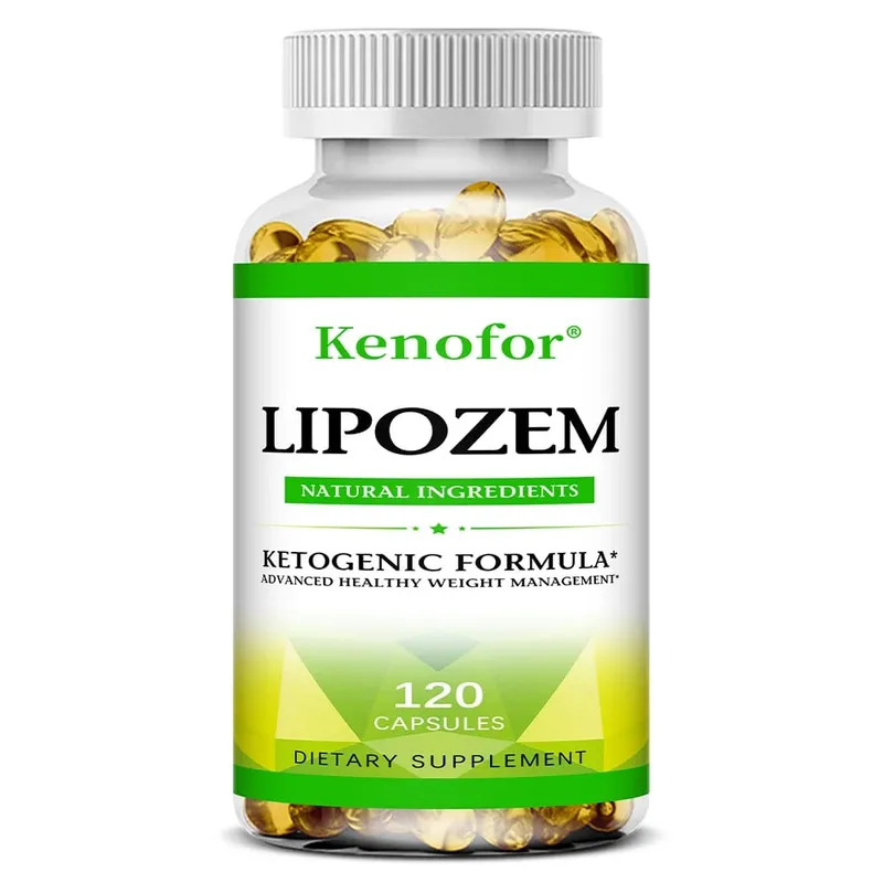 Cápsulas naturais de Lipozem - Saúde digestiva, supressão do apetite, metabolismo, controle de peso