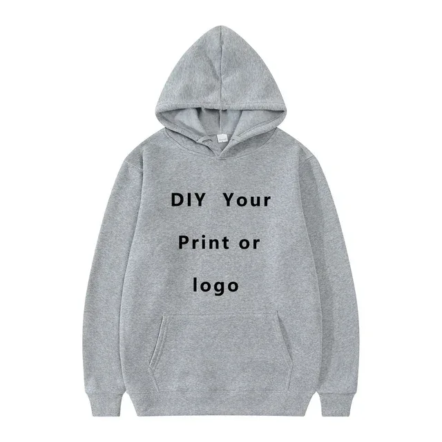 2024 Man Woman Casual Custom Printed Text DIY Hoodie Customized Logo Personalized Hoody Custom Hoodies Text Logo Sweatshirt — image 11