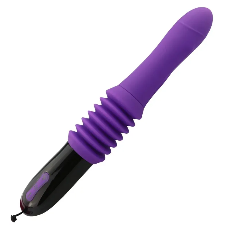 Trådlös fjärrkontroll, teleskopisk kanonmaskin, utdragbar, utdragbar, vibration, massage, orgasm, onani, en, sexleksak, för vuxna