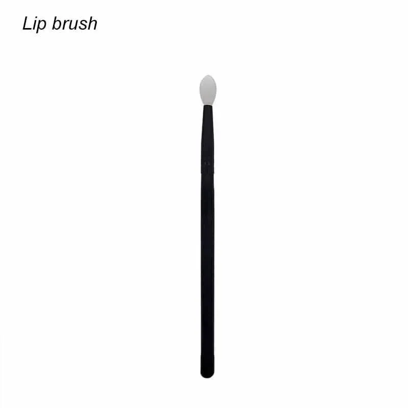 Brochas maquillaje silicone sombra lábio aplicador pincéis de maquiagem delineador lábio escova profissional sombra de olho ferramentas cosméticas
