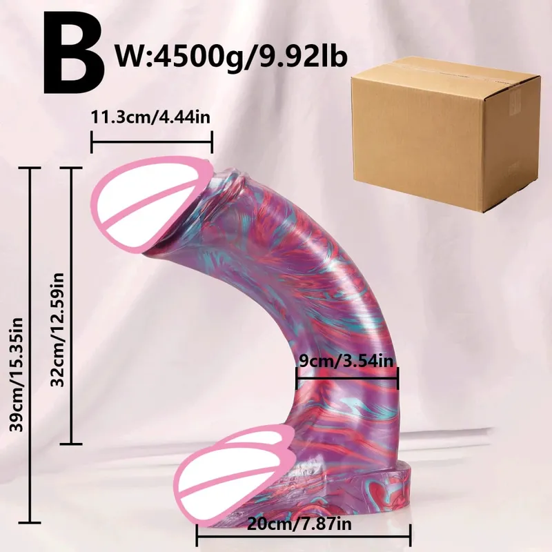 Ventosa per pene in silicone morbido e spesso super realistico, adatta per l'inserimento vaginale, giocattoli sessuali per adulti per donne e uomini gay — image 8