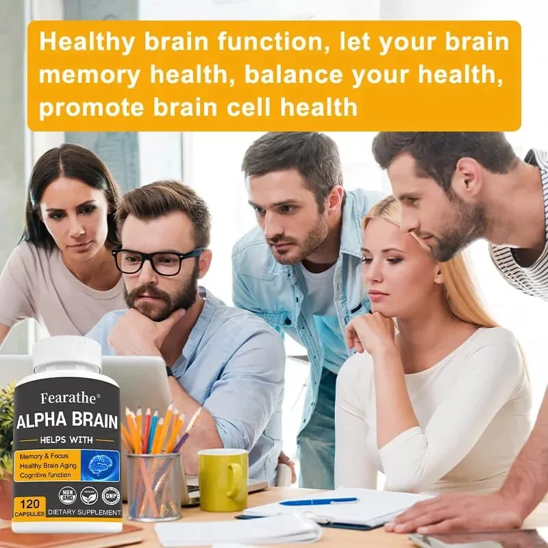 Alpha Brain Nootropics Supplément cérébral pour hommes et femmes – Mémoire Clarté mentale et cognition avec capsules de vitamine B6 Focus — image 6