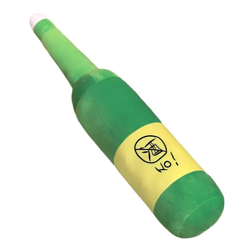 30/50 ซม.ไม่สูบบุหรี่บุหรี่สีเขียวขวดไวน์ตุ๊กตาPlushของเล่นสร้างสรรค์ตลกเช่นReal Man Plushie Propของขวัญ — image 8
