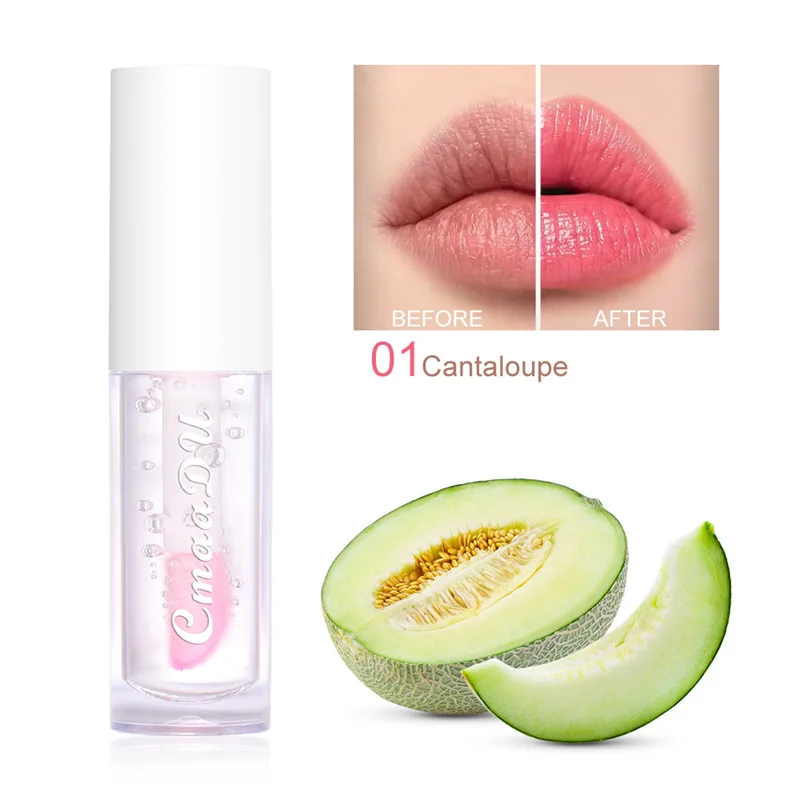 Fruit Color Changing Lip Gloss Strawberry Lip Oil Moisturizing Reduce Lips Line Liquid Lipstick Waterproof Jelly Plump Lips Care — image 9