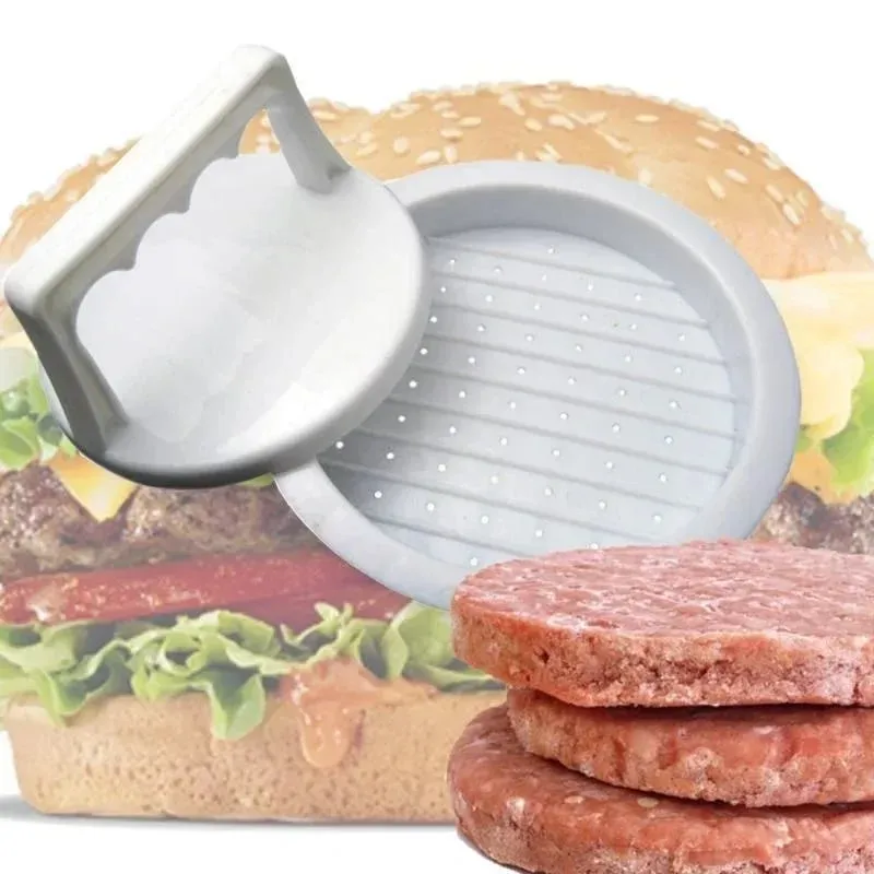 Burger Press Hamburger Press Patty Maker Acuan Cincin Acuan Burger Mudah Dilepaskan Hamburger Patty Press untuk BBQ
