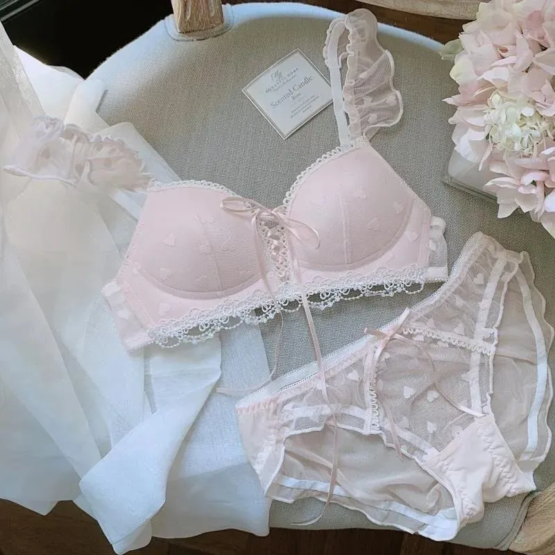 น่ารักสไตล์เยอรมันชุด Bralette ไร้สายลูกไม้การฝึกอบรม Bra สำหรับวัยรุ่น Sweet First Bra สำหรับหน้าอกขนาดเล็กสบายสาวชุดชั้นใน — image 5