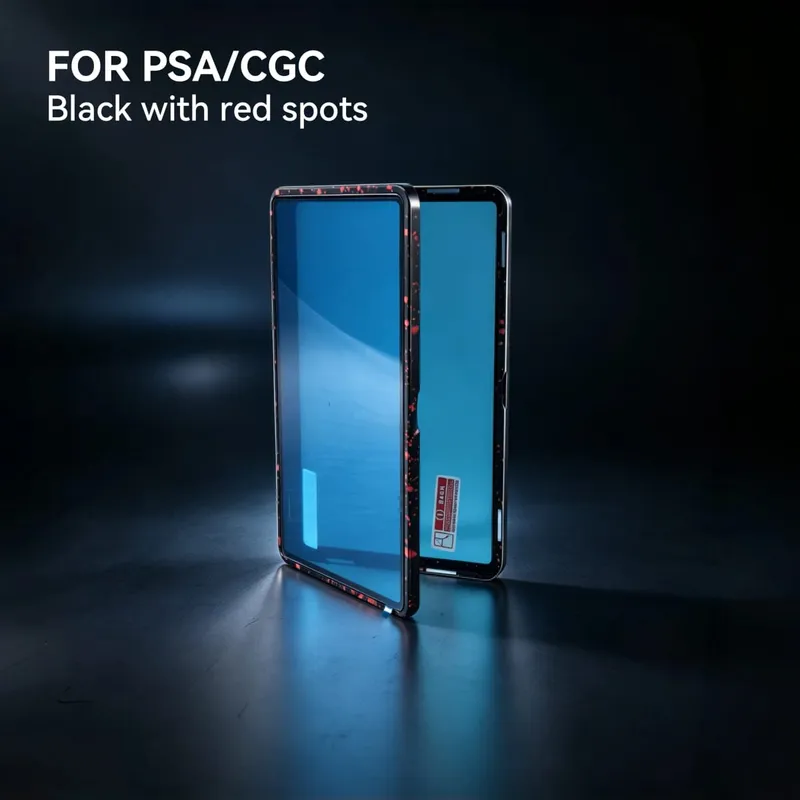 Étui de protection pour cartes classées en alliage d'aluminium, couleur dégradée, pour PSA/BGS, résistant aux UV et aux rayures, support d'affichage pare-chocs pour cartes de commerce — image 33