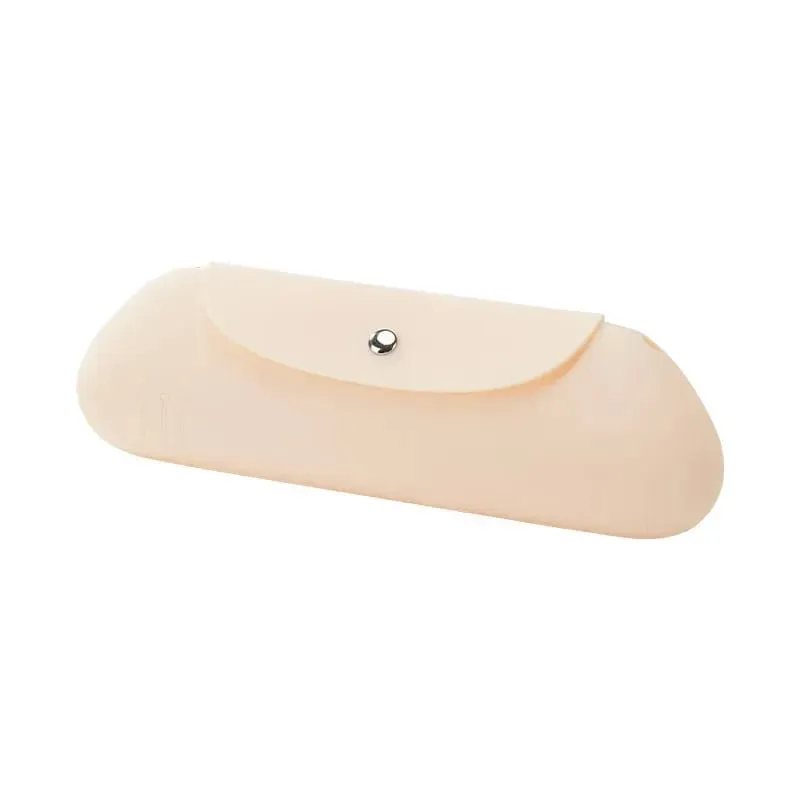 Travel Makeup Brush Holder Silicon Cosmetic Brushes Bag Portable for Getting Ready Travelling Cosmetic Case Makeup Organizers