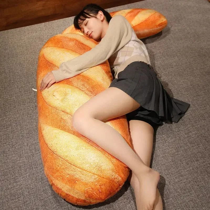 Giant Bread Plush Long Pillow Toy Soft Funny Simulation Food Toy Creative Cushion Birthday Present Christmas Gift — image 10