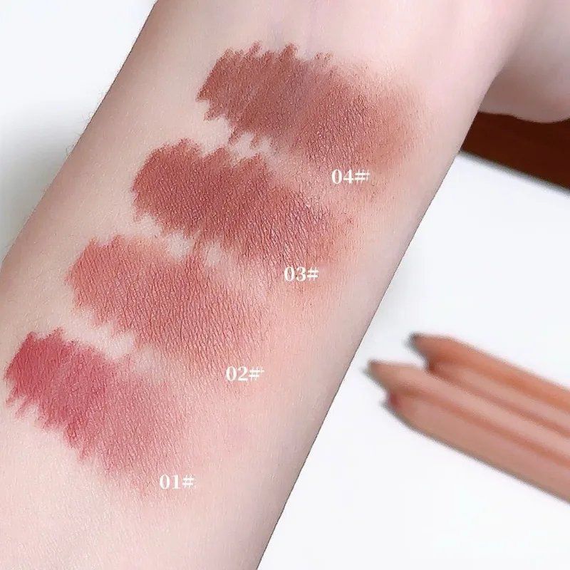 Bean Paste Pink Lip Liner ปากกา Professional Lip Liner ดินสอ Velvet Matte Lip Non-stick Cup Nude ลิปสติกปากกา Contour Line แต่งหน้า — image 5