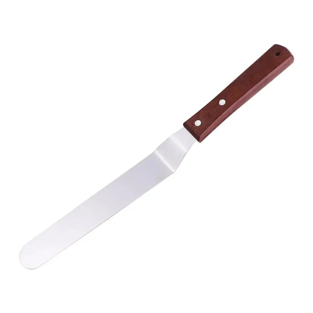 Kitchen Gadgets Stainless Steel Butter Scraper 8 Inch Comfortable Grip Cake Icing Spatula Rust-proof Jam Spreader Bread — image 9