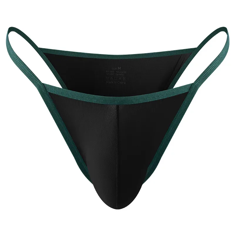 Slip d'été en soie glacée pour hommes, short respirant en fil taille basse — image 2