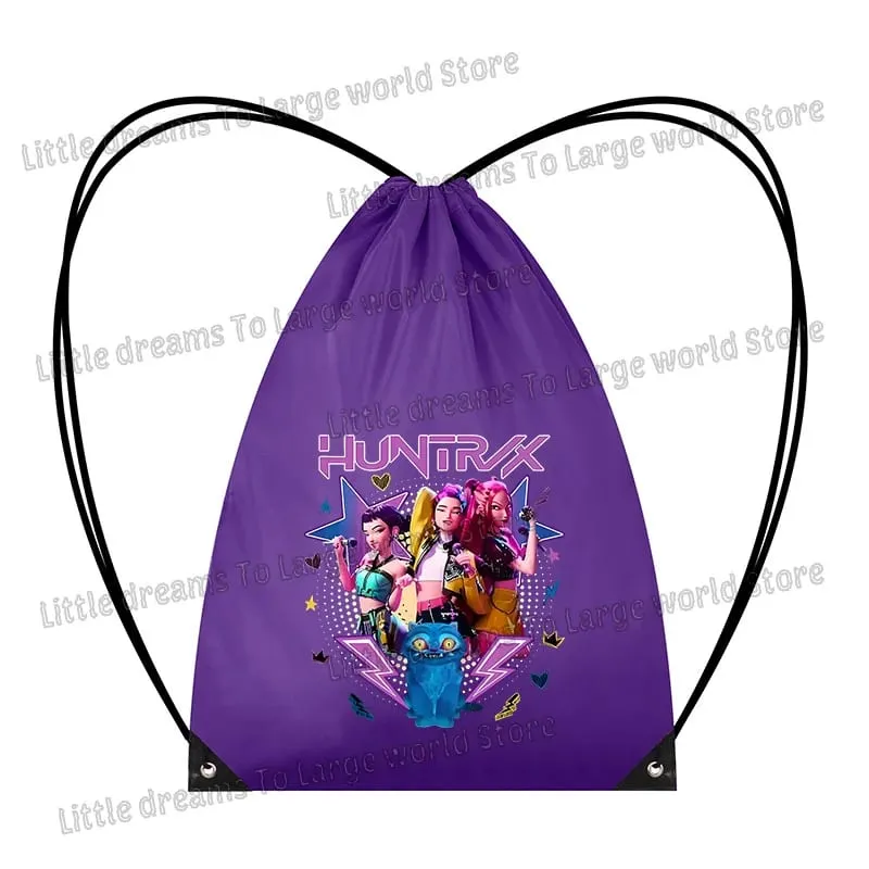 Anime Figure Drawstring Bag Portable Backpack Large Capacity Gym Sports Clothes Organizer Storage Pouch Bundle Pocket Women Gift — image 23