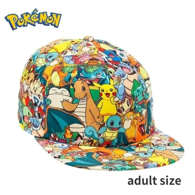 Pokemon Pikachu Berretto da baseball Anime Cartoon Figura Cosplay Cappello regolabile Donna Uomo Bambini Sport Berretti Hip Hop Giocattoli Regalo di compleanno