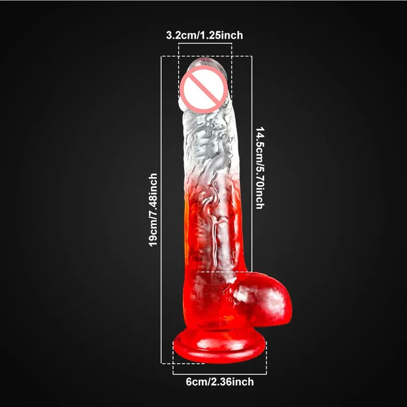 Multi Size Transport Dildo for Women Realistic Silicone Fake Dick Female Masturbator with Suction Cup Dildo Sex Toy for Women — image 13