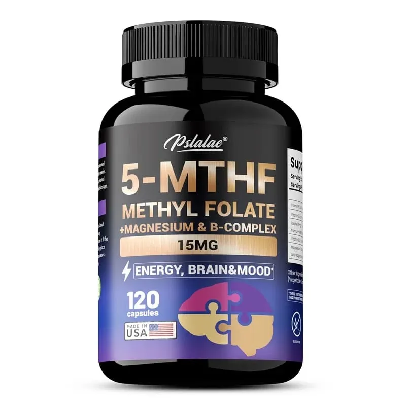 مكمل 5-MTHF ميثيلفولات - دعم طاقة الدماغ والمزاج يعزز تركيز الذاكرة والوضوح ويعزز الوظيفة الإدراكية — image 9
