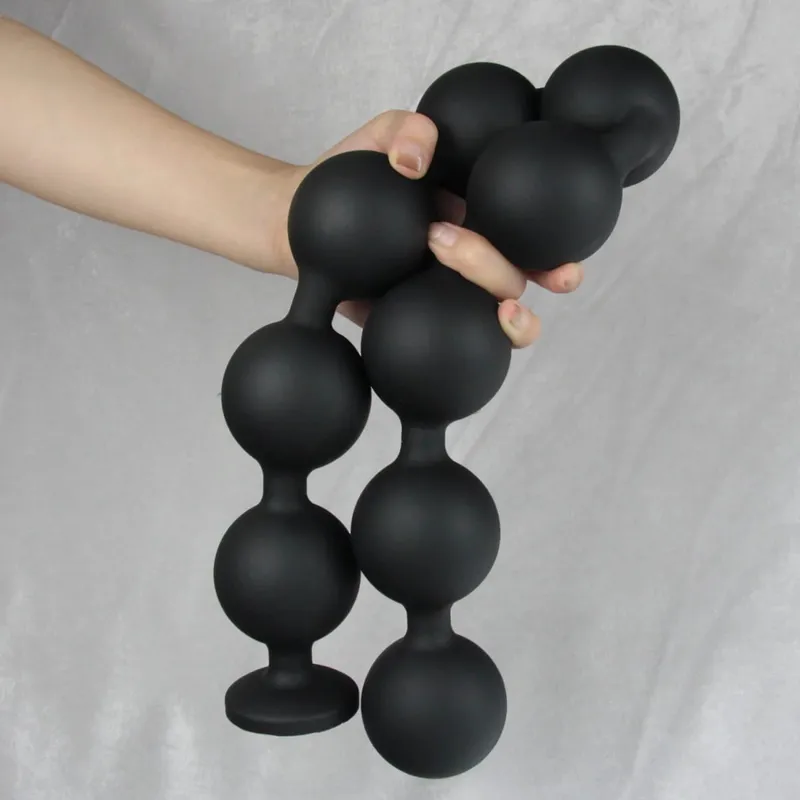 Perles anales en Silicone dilatateur énormes boules d'annales cul Anus mais Plug Anal Plug Anal Buttplug Analsex Long jouets sexuels anaux pour hommes femmes — image 7