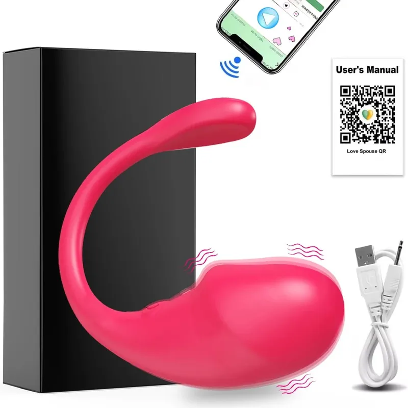 Kontrol Nirkabel Aplikasi Getar Remote Control Celana Dalam Dildo Memakai Telur Bergetar G Spot Stimulator Klitoris Pijat Mainan Seks untuk Wanita — image 9