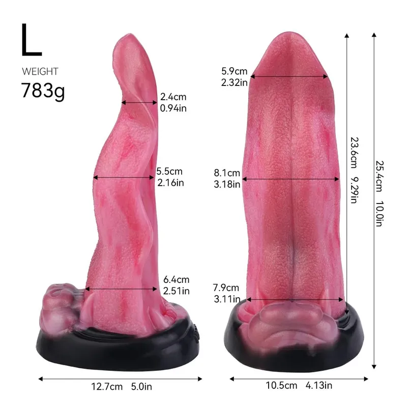 กว้าง Monster Dildo ที่แข็งแกร่ง Sucker ขนาด S L Butt Plug นุ่ม Anal Plug อวัยวะเพศชาย Anus Dilator Flirting เพศของเล่นสำหรับผู้หญิง — image 8