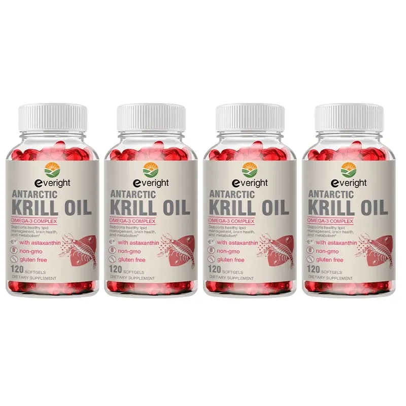 Krill Oil – Phospholipid Omega-3 Complex with Astaxanthin – Supports Lipid Management Metabolism Brain & Heart Health EPA/DHA — image 10