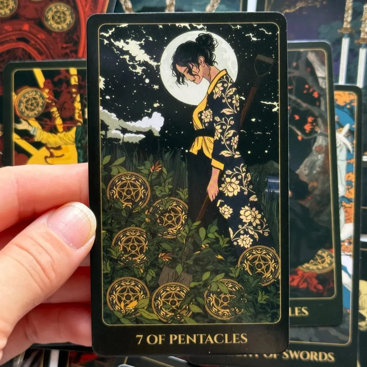 Ukiyo Tarotkarten, englische Visionen, 78 Deck-Brettspiele — image 6