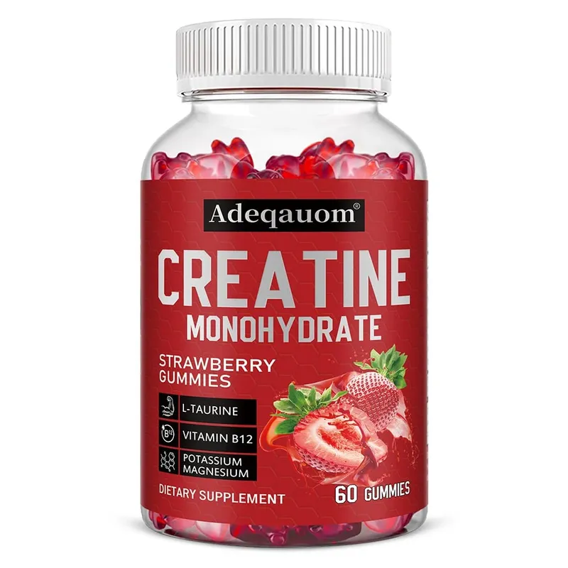 Creatine Monohydrate Gummies 5000mg Υποστήριξη πριν και μετά την προπόνηση για μυϊκή δύναμη και ανάκτηση χτίζοντας μυϊκή μάζα Vegan