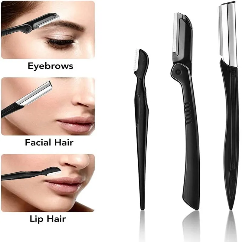 2023 Nuovo Trimmer Sopracciglia Set Forbici Pinzette Rasoio per sopracciglia Raschiando Pettine per sopracciglia Rasoio Clip per sopracciglia Set di strumenti per il trucco — image 6