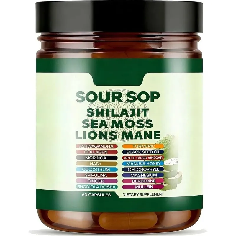 Capsule di Shilajit e L-Arginina 60 con melograno, cannella, fieno greco per energia, salute immunitaria, supporto quotidiano per il benessere