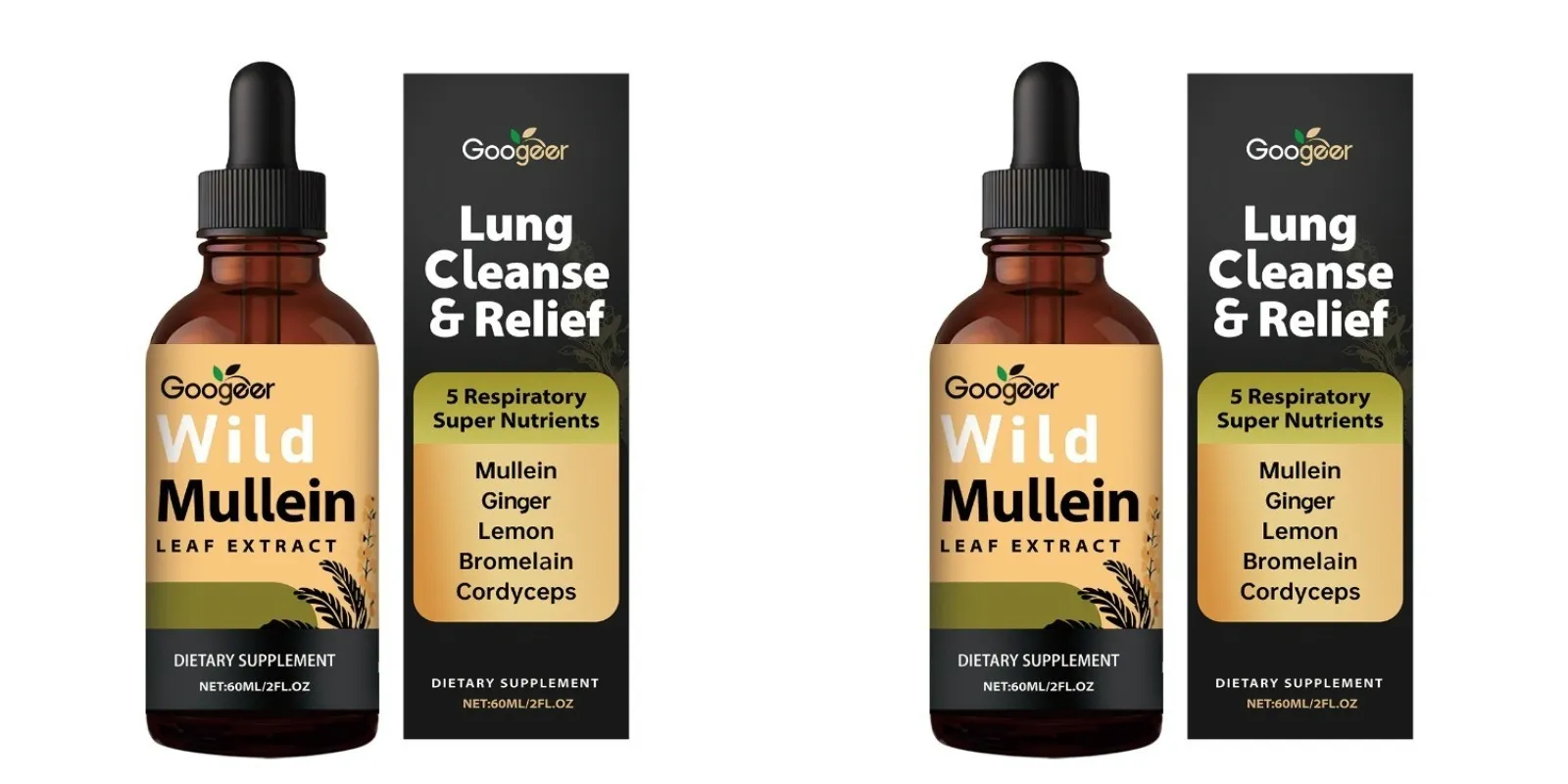 Extracto de hoja de gordolobo, gotas líquidas, soporte completo para el bienestar a base de hierbas, suplemento dietético diario Natural, cuidado diario, 60ml