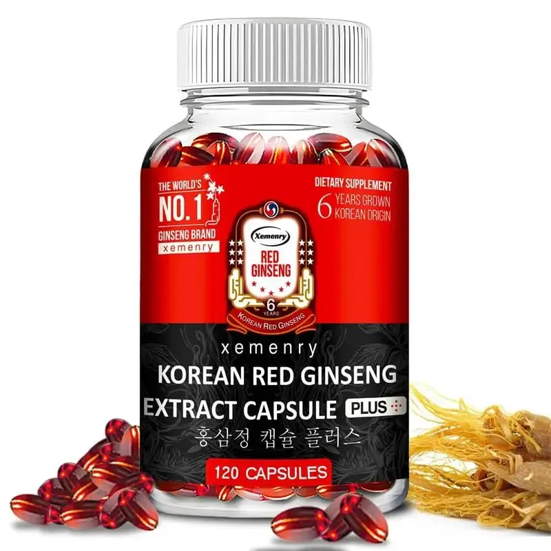 Koreanisches Nahrungsergänzungsmittel mit rotem Ginseng – hohe Wirksamkeit für Energiefokus, Leistung, Vitalität und Immununterstützung – für Männer und Frauen — image 1