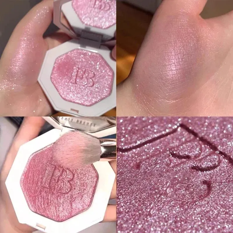 Fenty Beauty Multi-สี Contour Stick คอนซีลเลอร์ Facial 3D Diamond Highlight ไม่ซีดจาง Water GLOSS Lip Glaze GLOSS เครื่องสำอาง