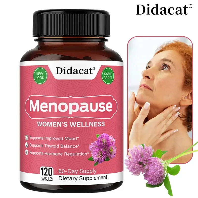 Kapsułki łagodzące menopauzę Wspomagają kontrolę wagi Poprawiają metabolizm Suplementy poprawiające nastrój Antystresowe zmęczenie i niepokój — image 1