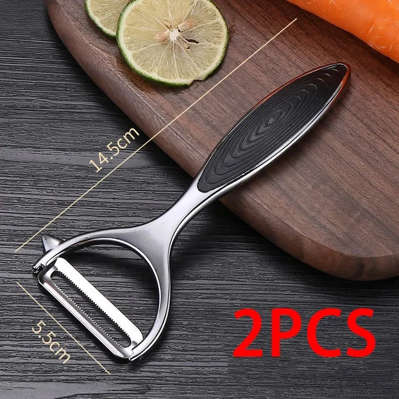 Stainless Steel Fruit Vegetable Tools Vegetable Peeler Potato Peeler Kitchen Accessories Non-slip Handle SGGJ001 — image 12